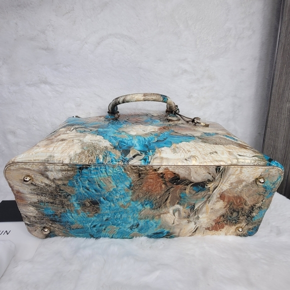 NWT BRAHMIN DESIGNER PURSE BAG HANDBAG Melbourne Rare Design Italian Leather - Picture 3 of 12